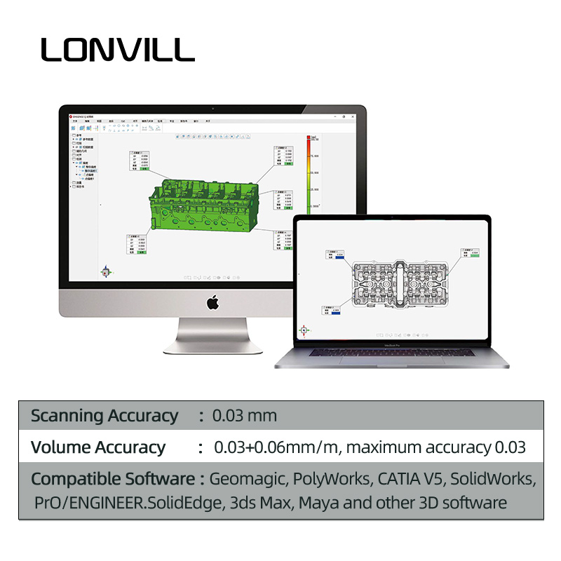 LONVILL Handheld 3D-scanner, v - Handheld 3D Scanner High Precision recensie en prijs