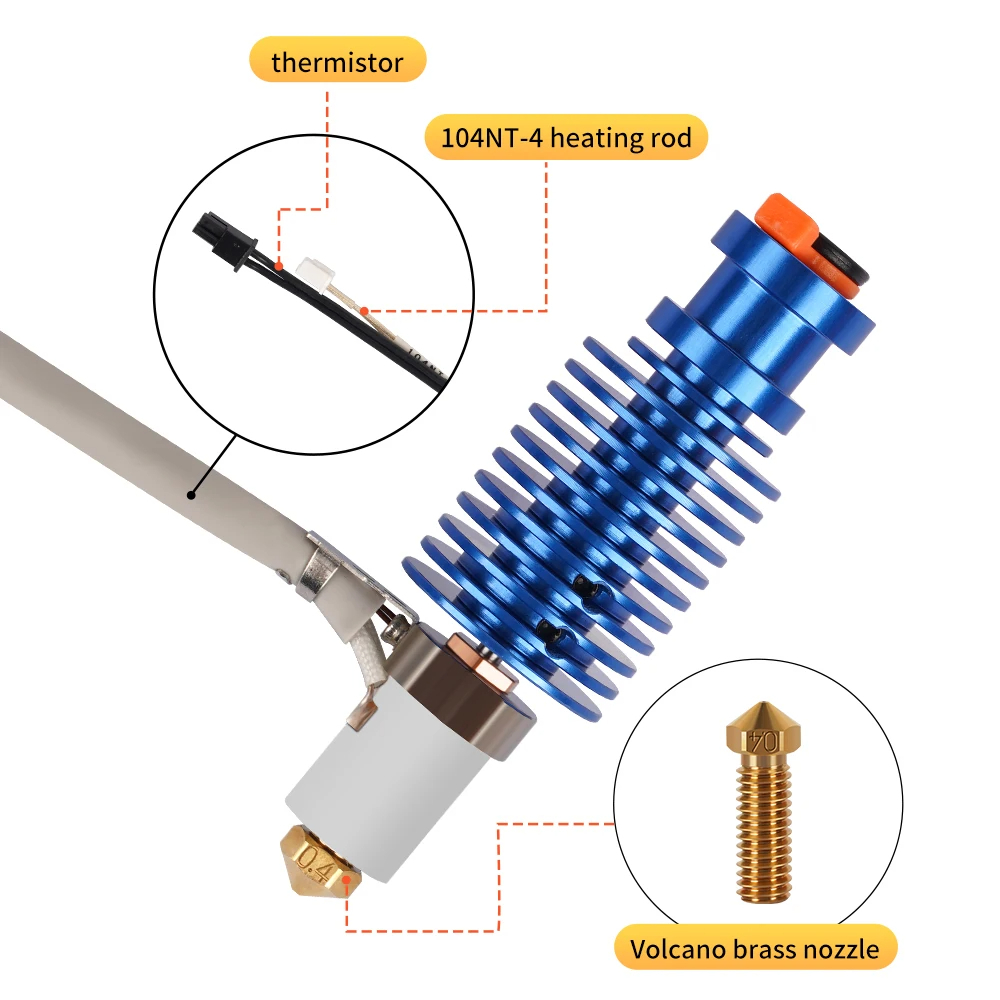 Volcano Hotend Kit 24V 60W E3D - Corexy 3D Printer Kit recensie en prijs